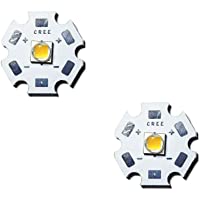 10W CREE XML XML2 Single LED Chip- LED Emitter-Diode con PCB de 20mm- Blanco cálido 3000K- 2 PCS
